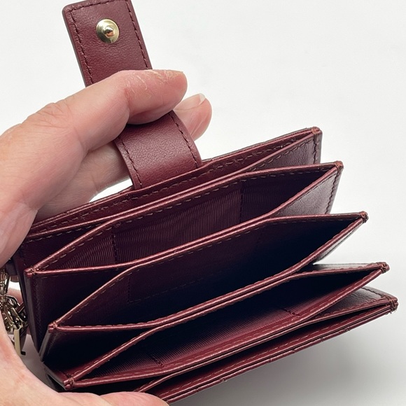 LADY DIOR 5-GUSSET CARD HOLDER ROUGE NEW DUST SHOPPING BAG BOX AUTHENTIC - Picture 9 of 13